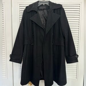 Classic long pea coat size L